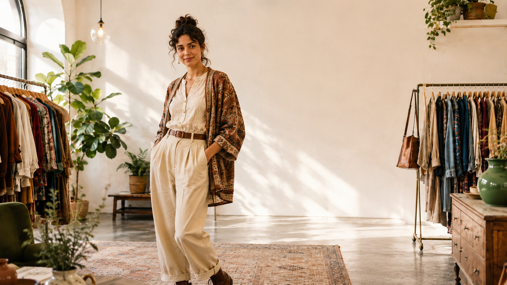 Curated women's clothing at Second Chance Thrift Boutique
